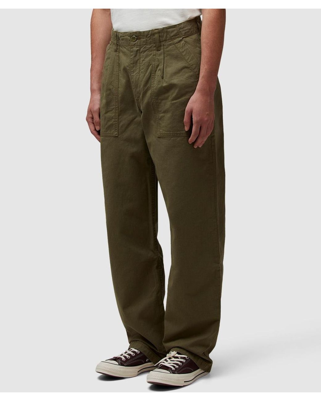 Noah Pleated Fatigue Pant in Green for Men | Lyst