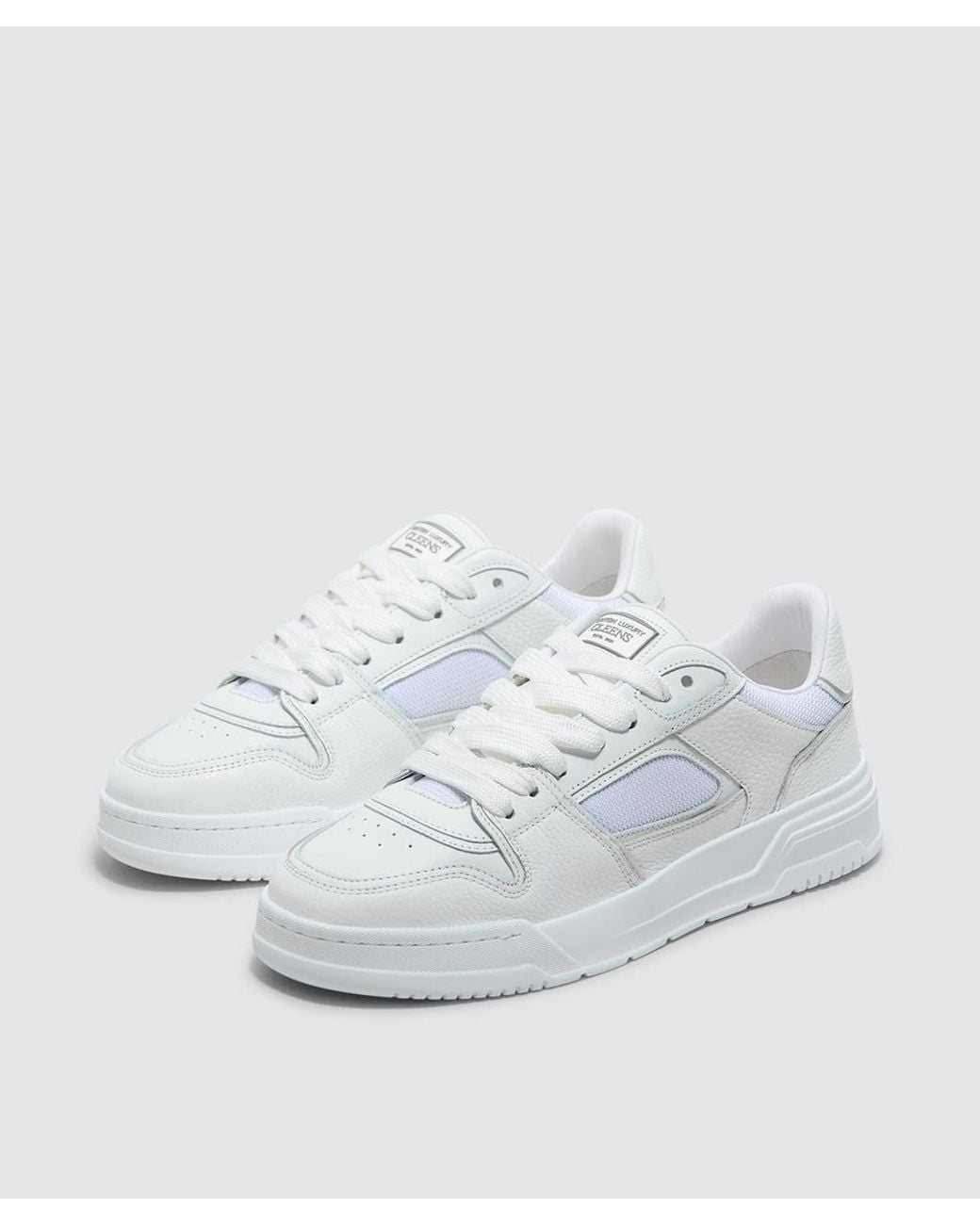 Cleens White Layup Sneaker for men