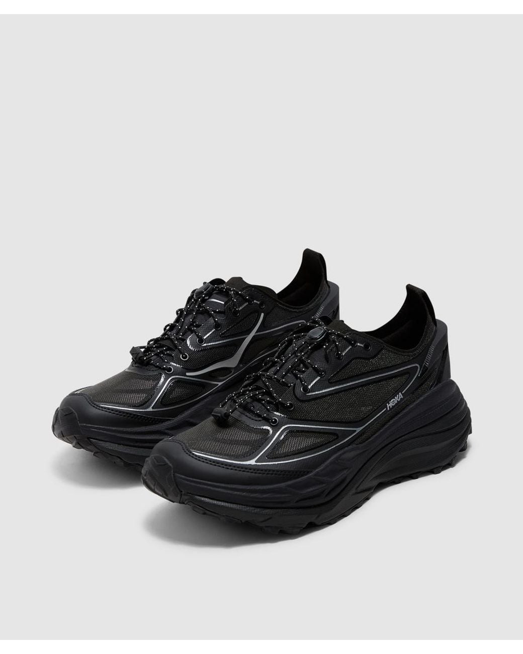 Hoka One One Black Stinson One7 Sneaker for men