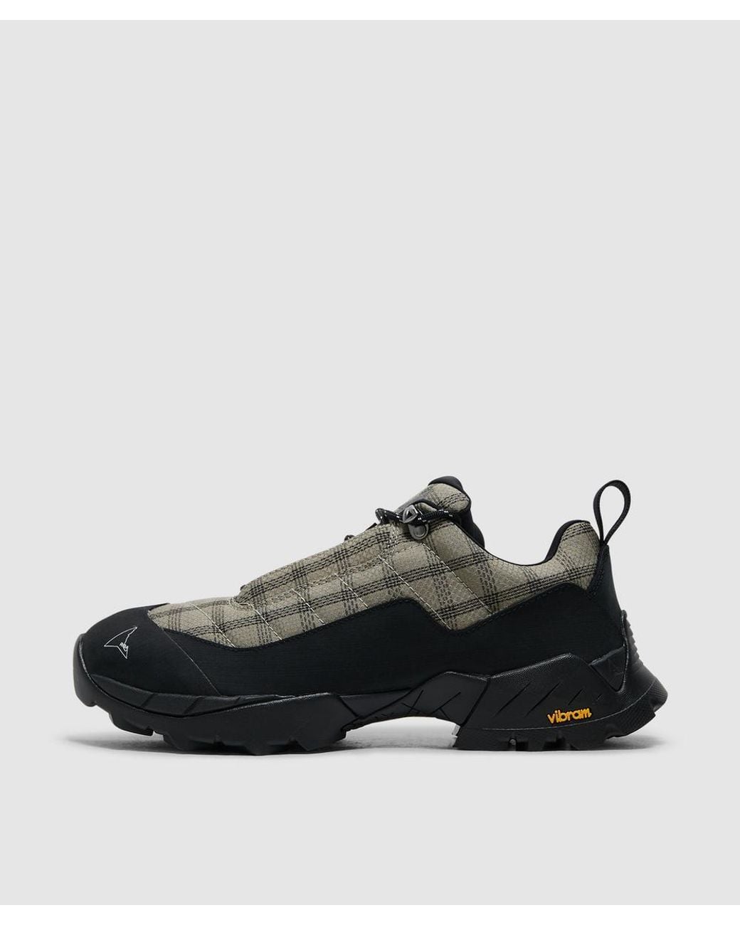 Roa Black Katharina Hiking Sneaker (Taupe/ Check