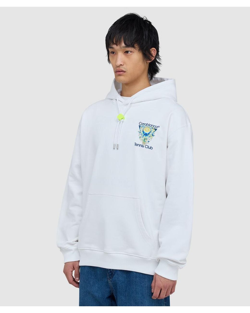 Casablanca White Tennis Club Icon Hoodie (Off for men