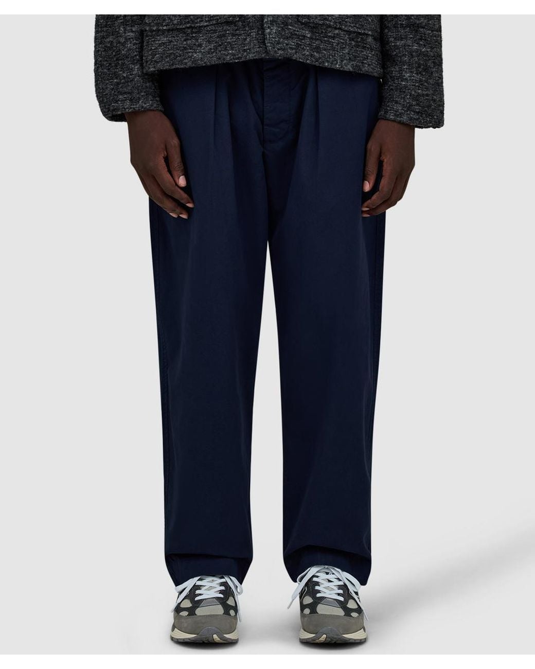 Universal Works Blue Oxford Pant for men