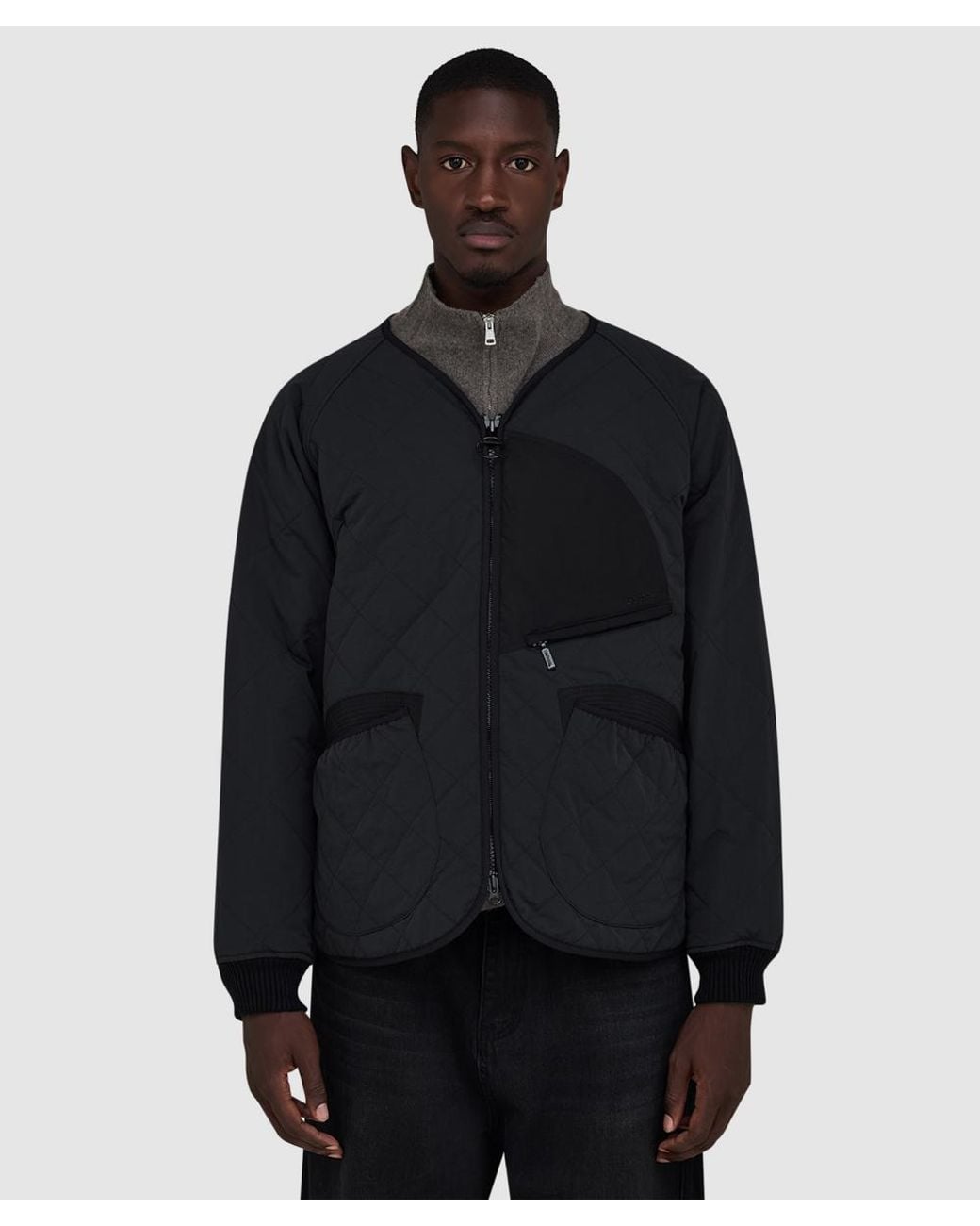 Barbour Black X Norbit Quilt Jacket for men