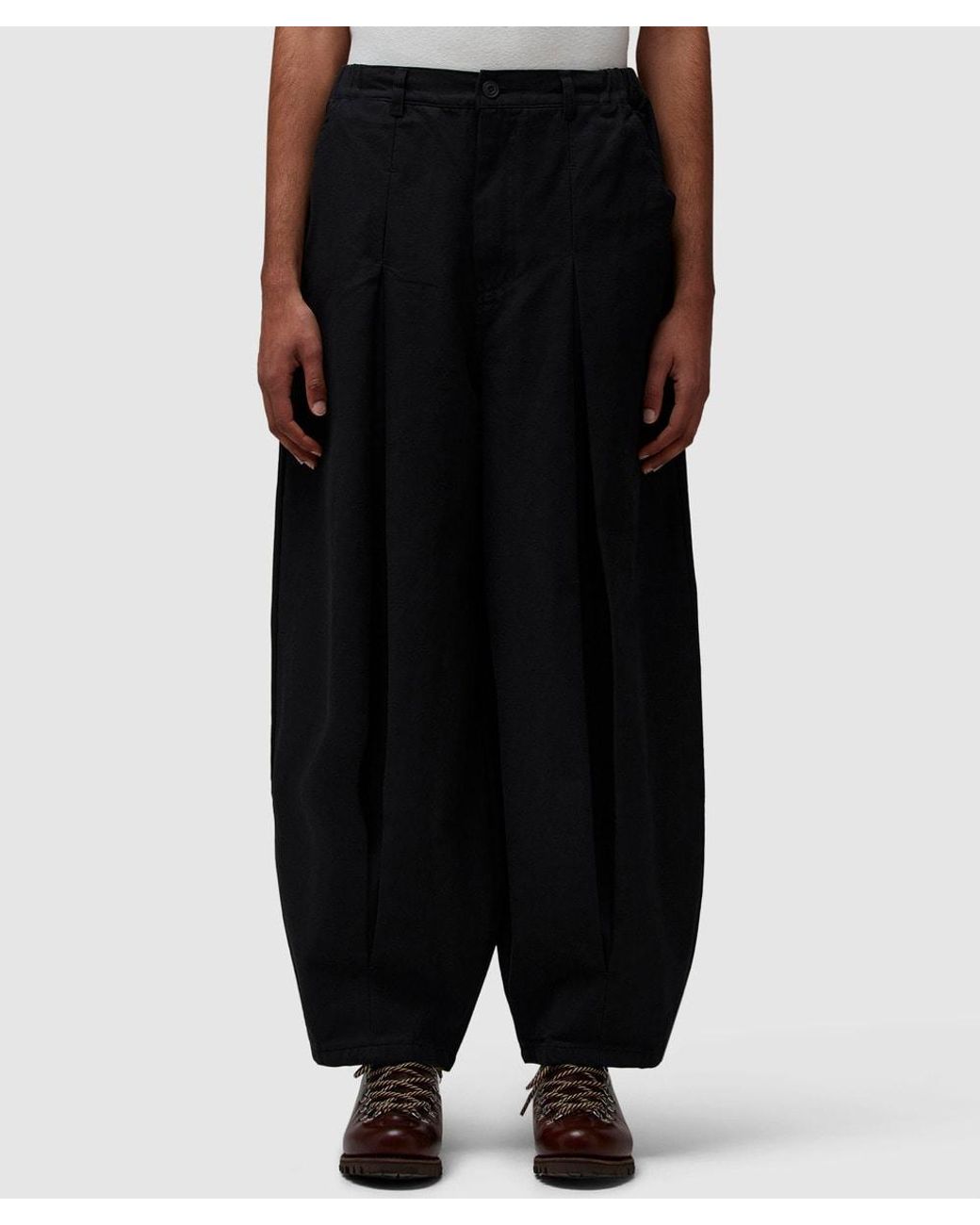 ANGLAN Long Tuck Wing Balloon Pant in Black for Men | Lyst