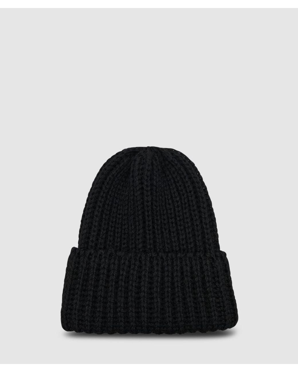 Cafe Mountain Black Wool Toque Beanie