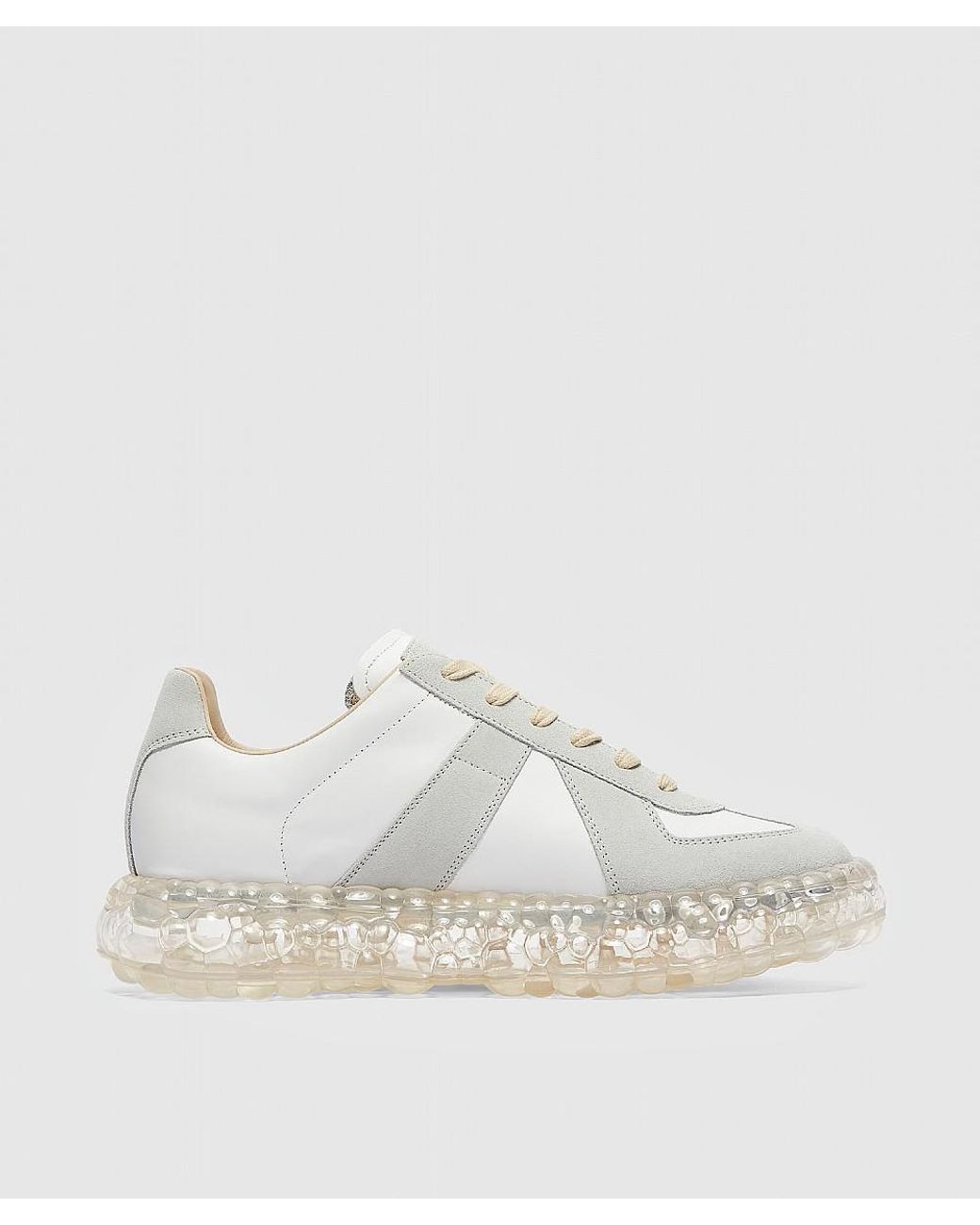 Maison Margiela Replica Caviar Trainers in White for Men | Lyst