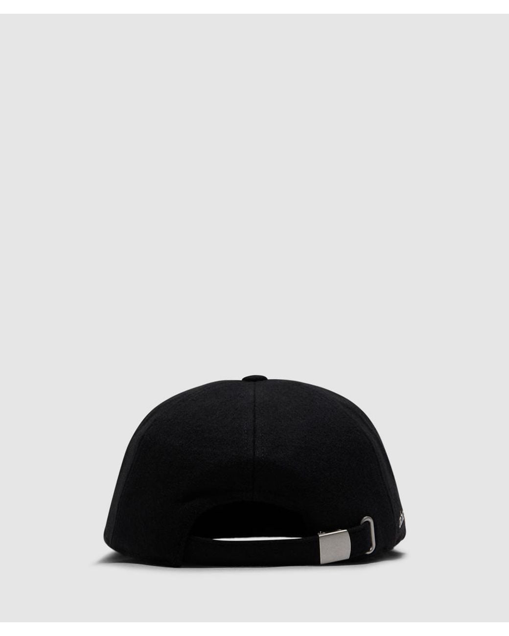 About Blank Black Monogram Cap /Ecru
