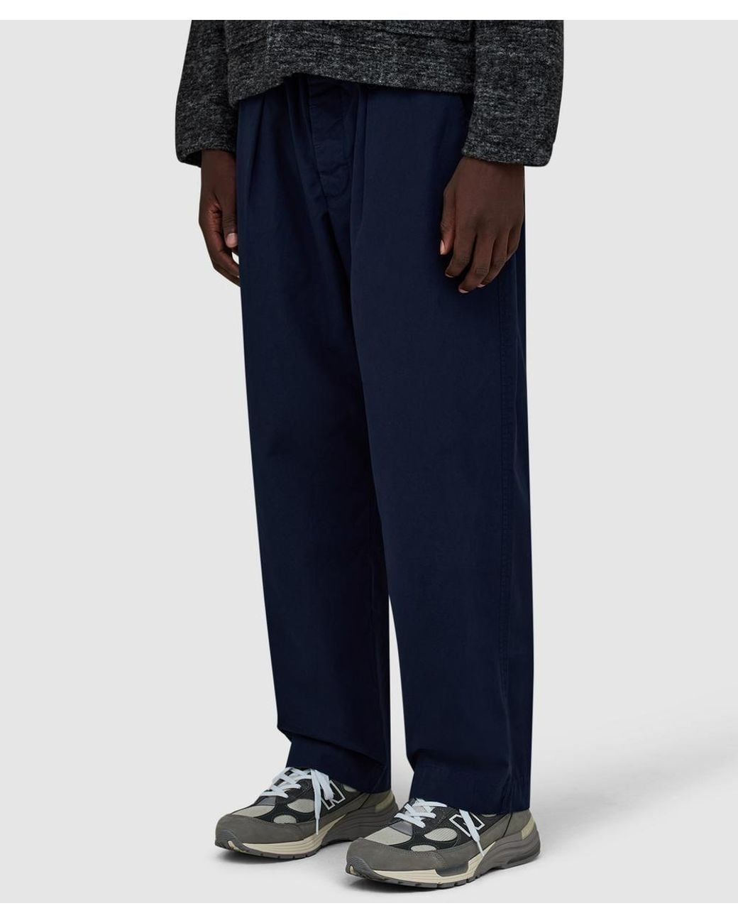 Universal Works Blue Oxford Pant for men