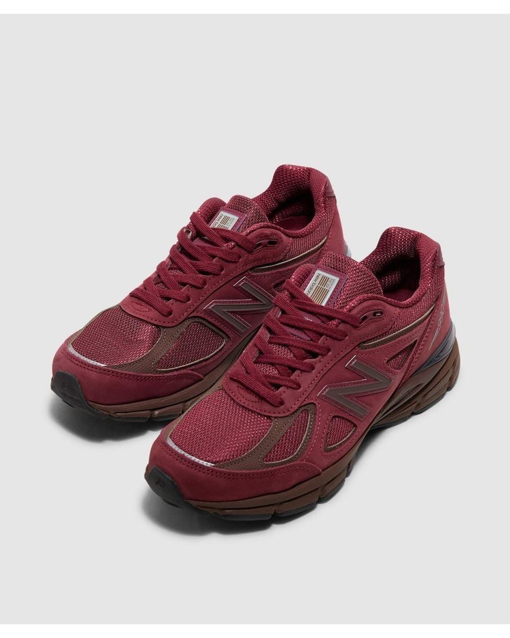 New Balance Red Mius 990V4 Sneaker for men