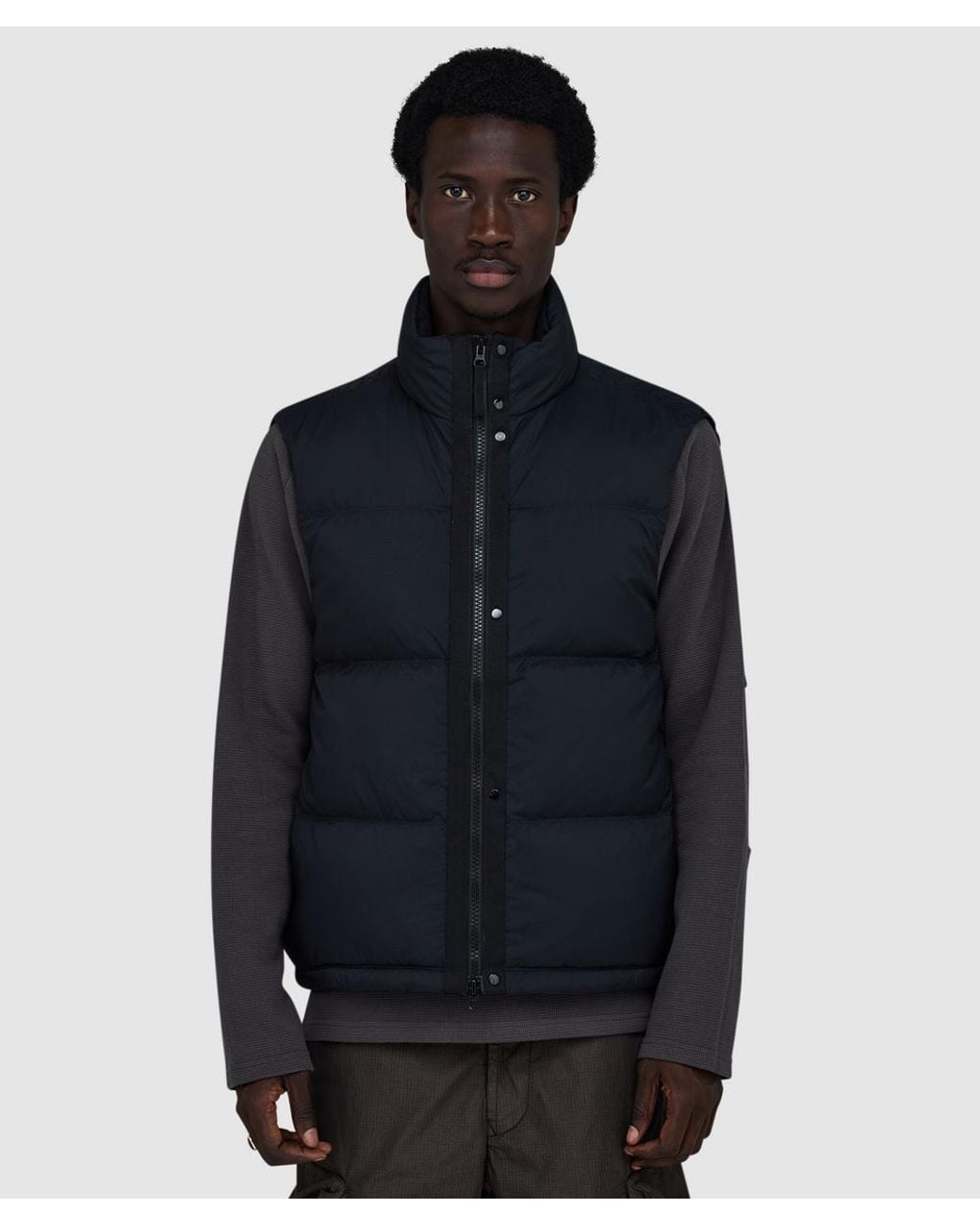 Stone Island Blue Matt Ripstop Cordura Down Vest for men