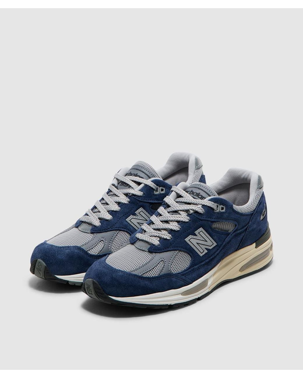 New Balance Blue Miuk 991V2 Sneaker (Insignia Alloy for men
