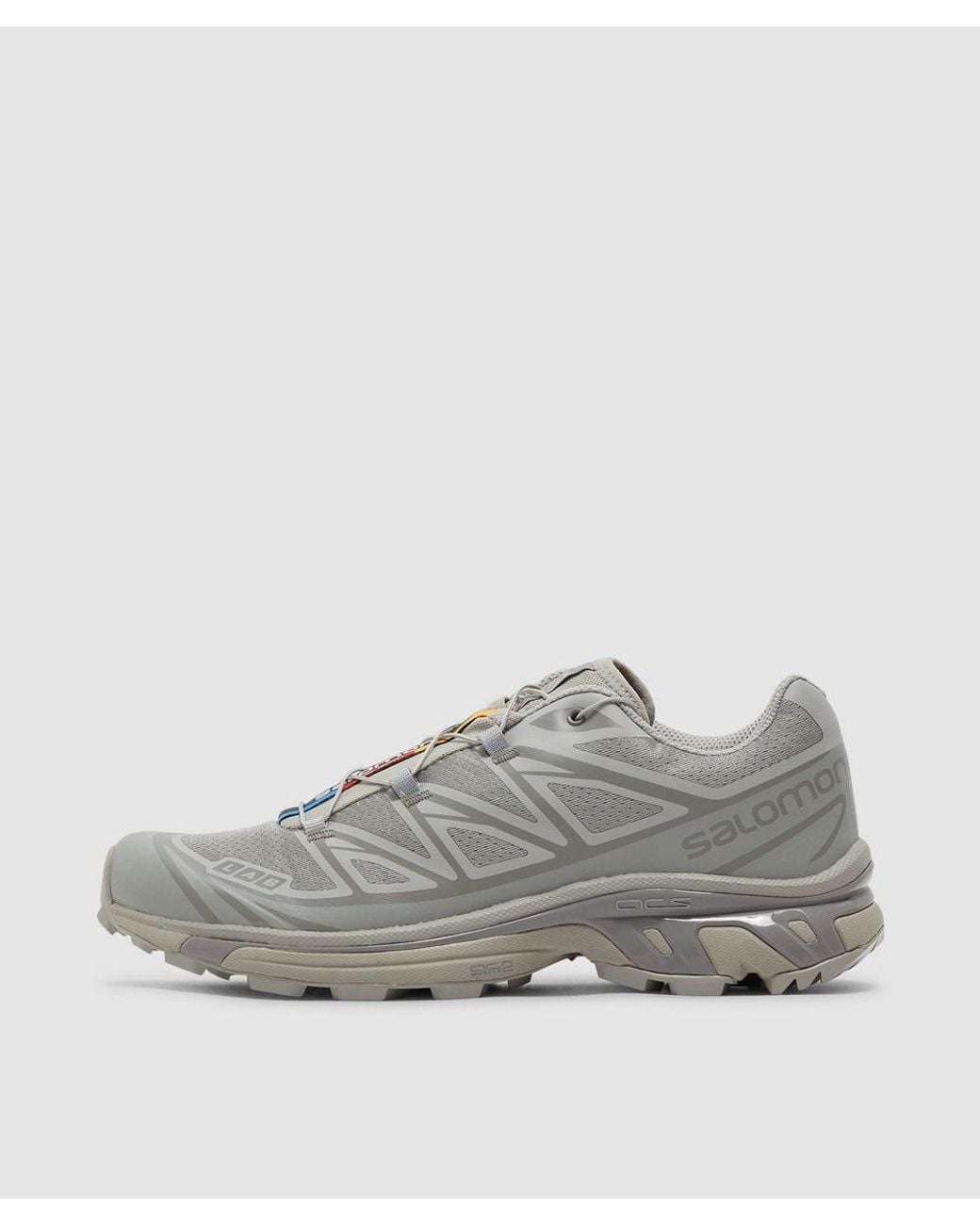 Salomon Lab Gray Xt-6 Sneaker (Ghost/Ghost/ Flannel for men