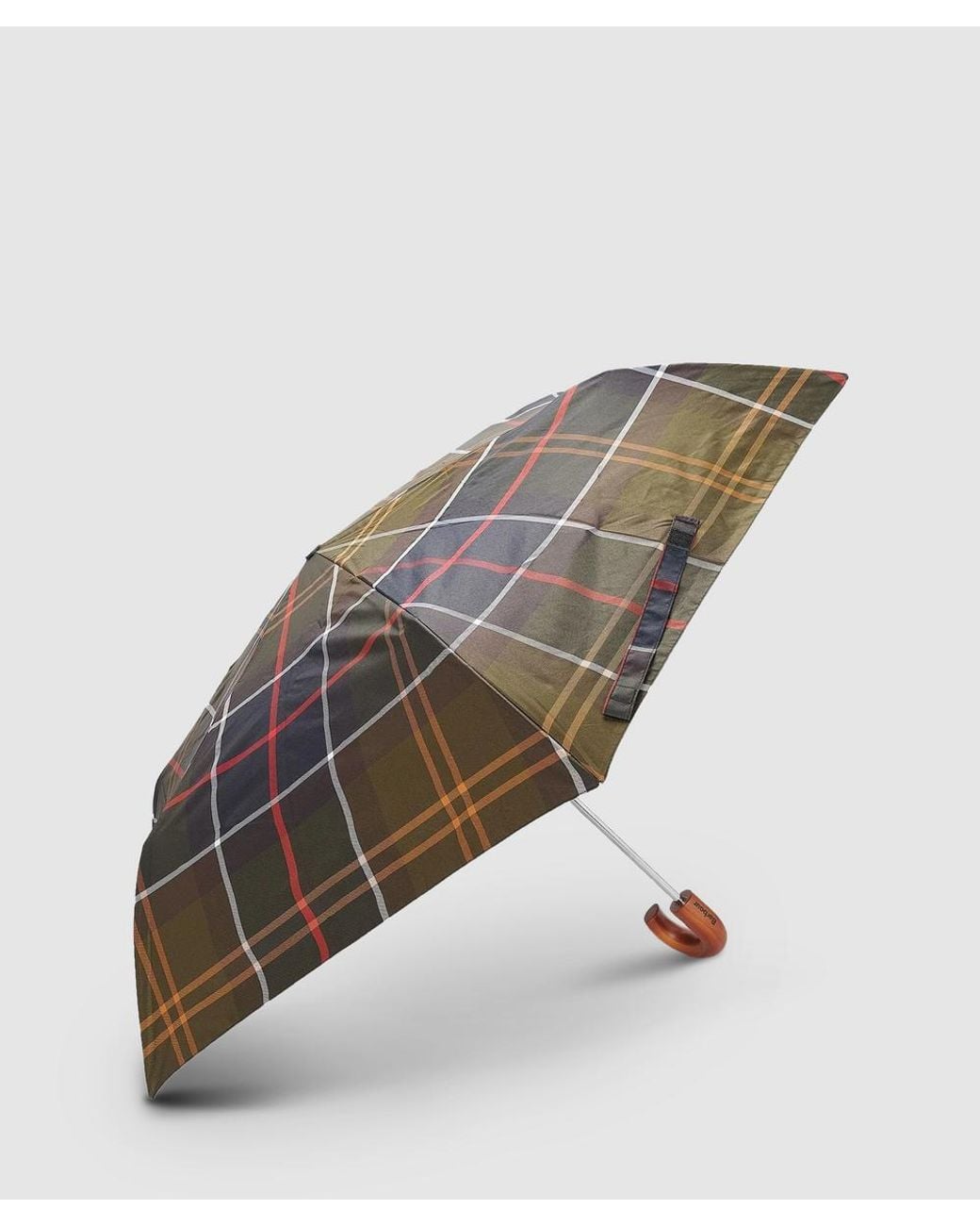 Barbour Brown Tartan Mini Umbrella (Classic
