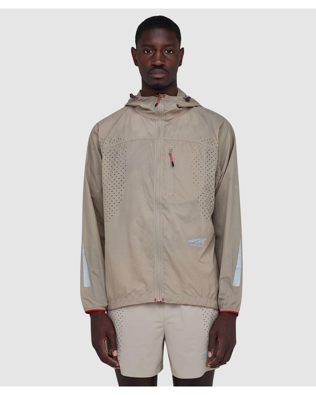 And Wander Natural X Altra Ventilation Wind Jacket for men