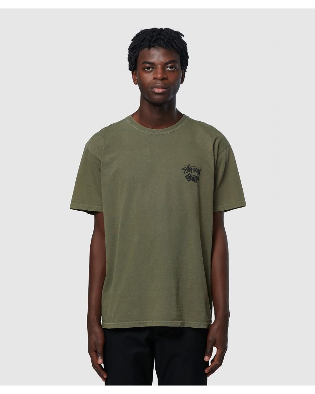 Stussy Dice Tee in Green for Men | Lyst