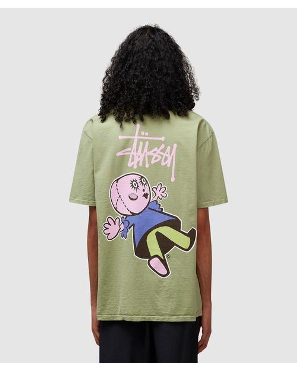 Stussy Dollie Pigmented Dyed T-shirt in Green for Men | Lyst