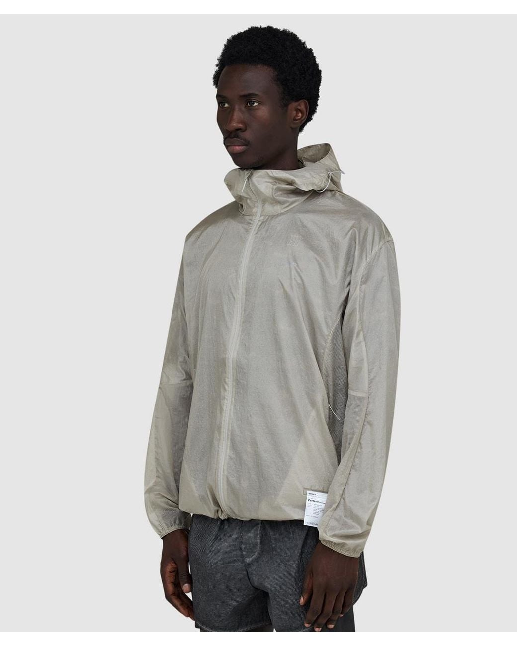 Satisfy Gray Pertex Diamond Fuse Windbreaker (Moonstruck for men
