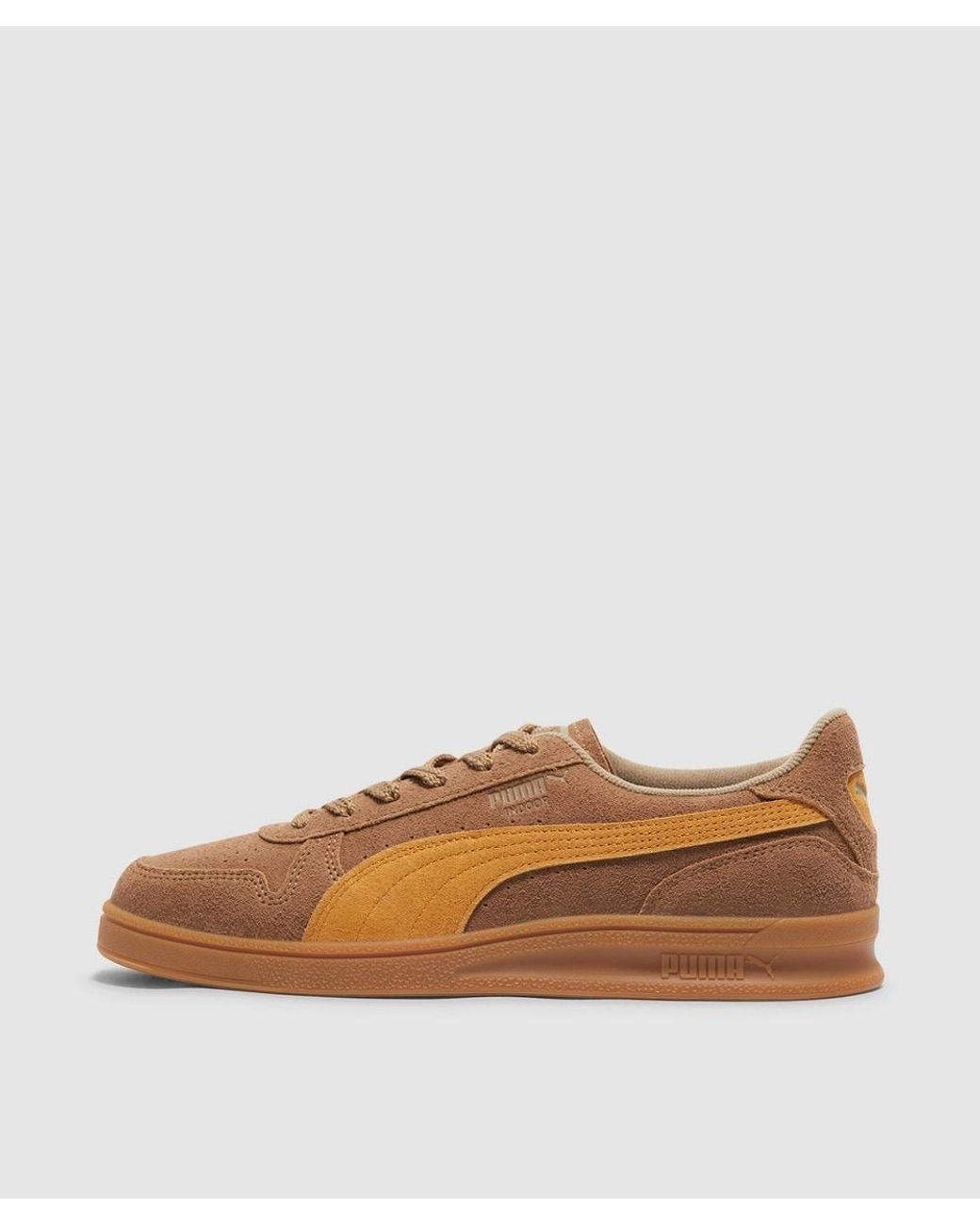 PUMA Indoor-R Suede Sneaker in Brown for Men Lyst UK