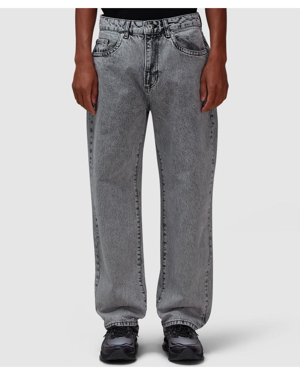 MKI Miyuki-Zoku Gray Classic Denim Jean (Washed for men