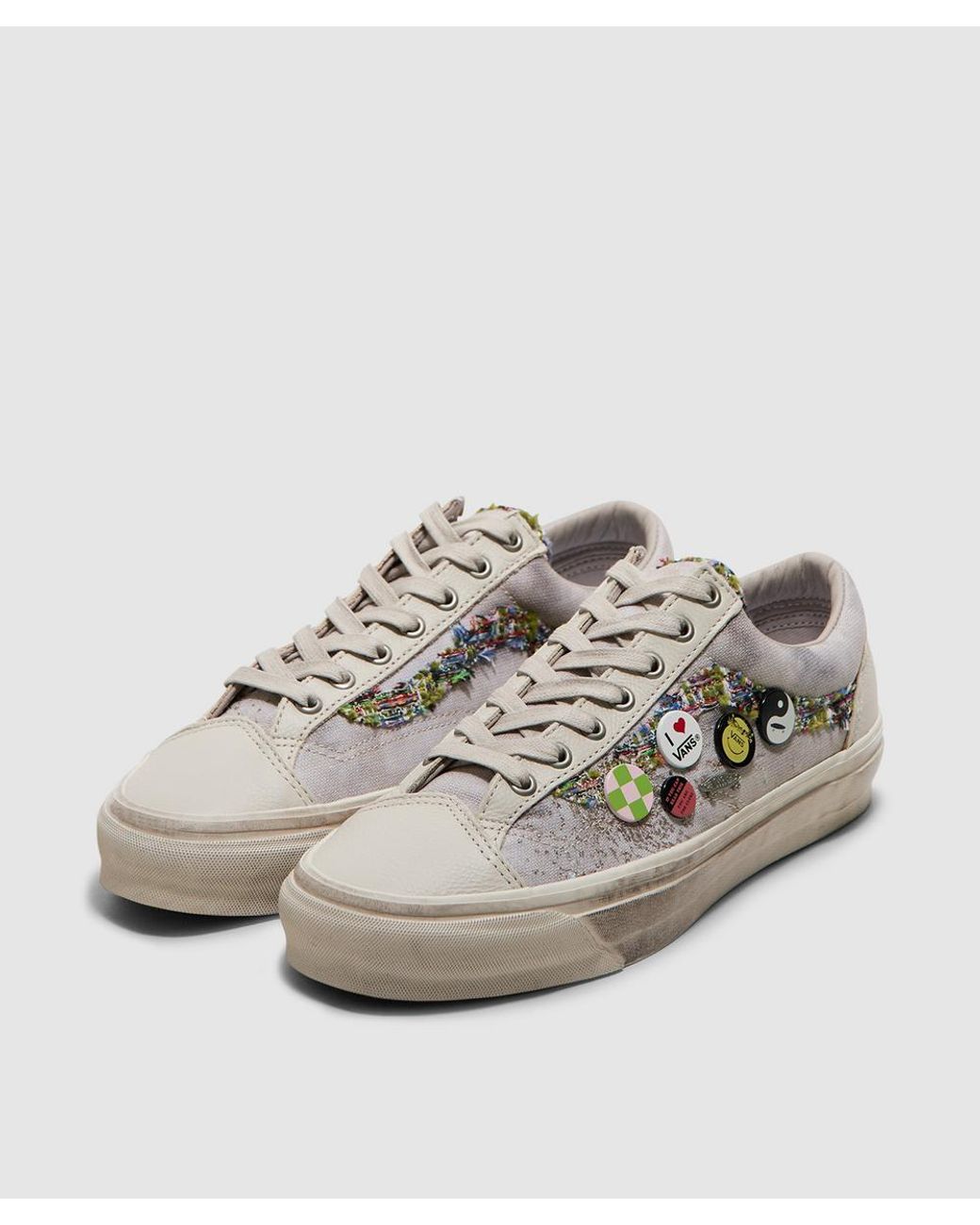 Vans White Old Skool Souvenir Sneaker (Oatmeal for men