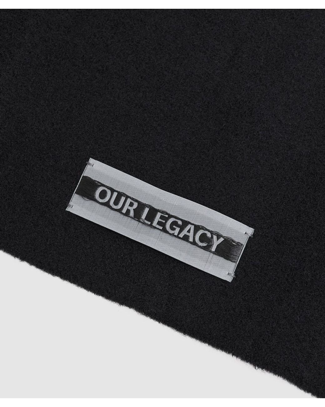 Our Legacy Black Estate Scarf
