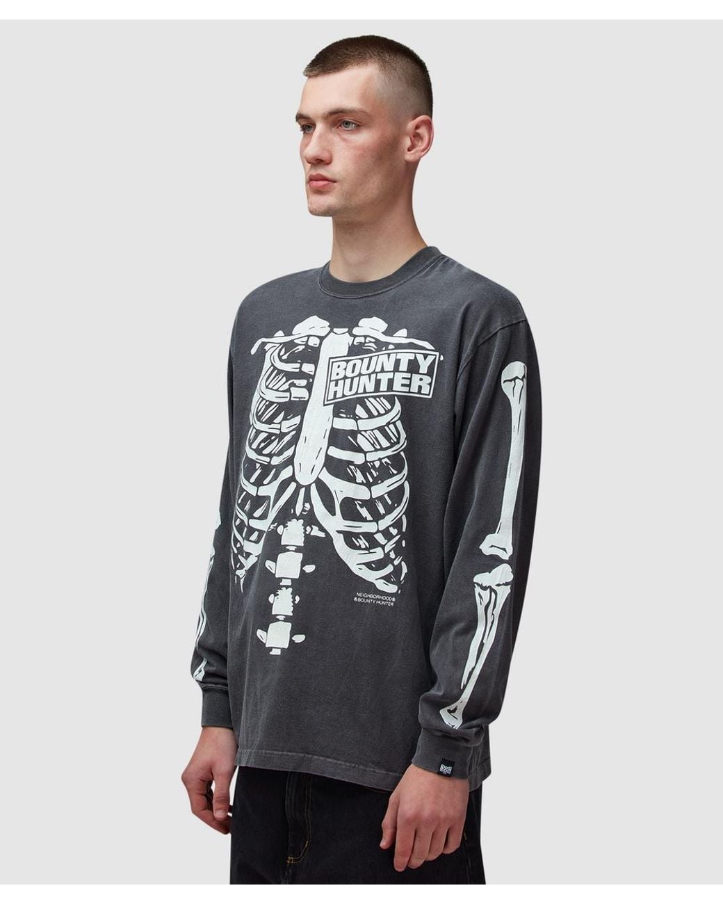 Neighborhood X Bounty Hunter Long Sleeve T-Shirt in Gray for Men