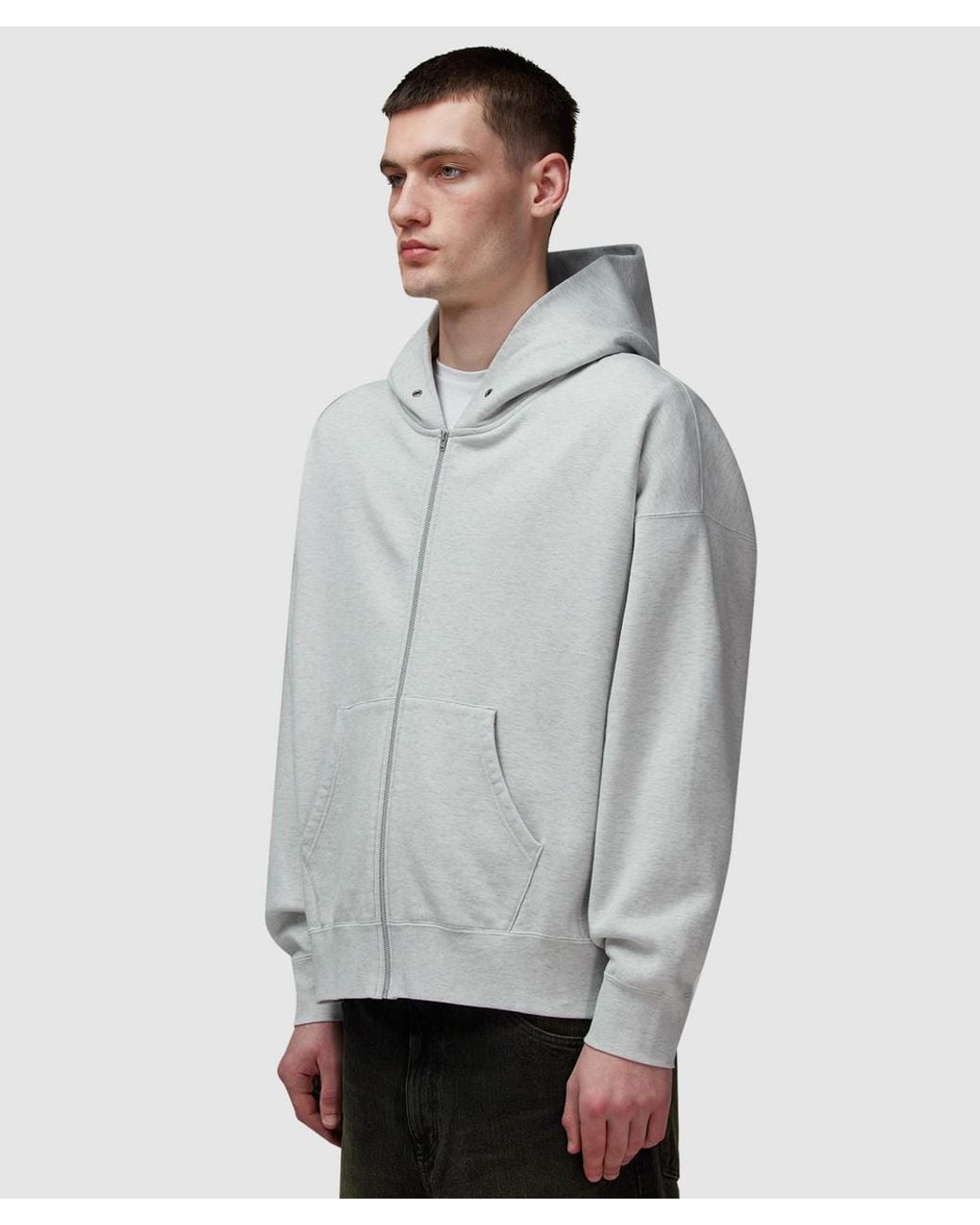 Visvim Gray Ultimate Jumbo Hoodie for men