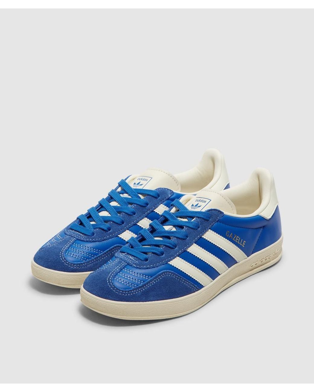 adidas gazelle silver green womens Adidas x Foot Industry Unisex Gazelle Indoor Cream White Low Top Sneakers main image 1