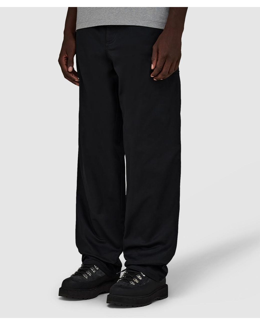 Moncler Black Stretch Garbardine Pant for men