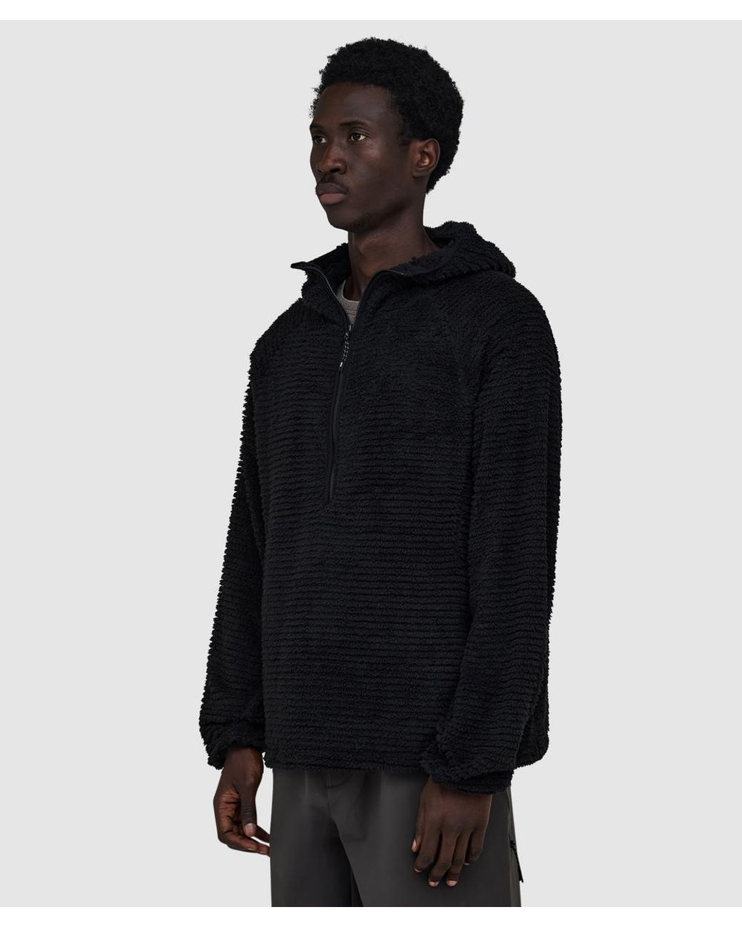 Purple Mountain Observatory Black Primaloft Ursa Zip Hoody for men