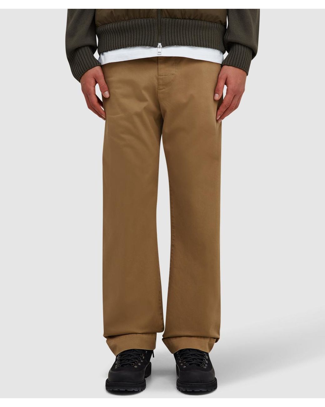 Moncler Natural Straight Leg Trouser for men