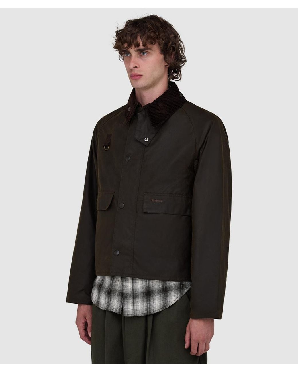 Barbour Black Spey Wax Jacket for men