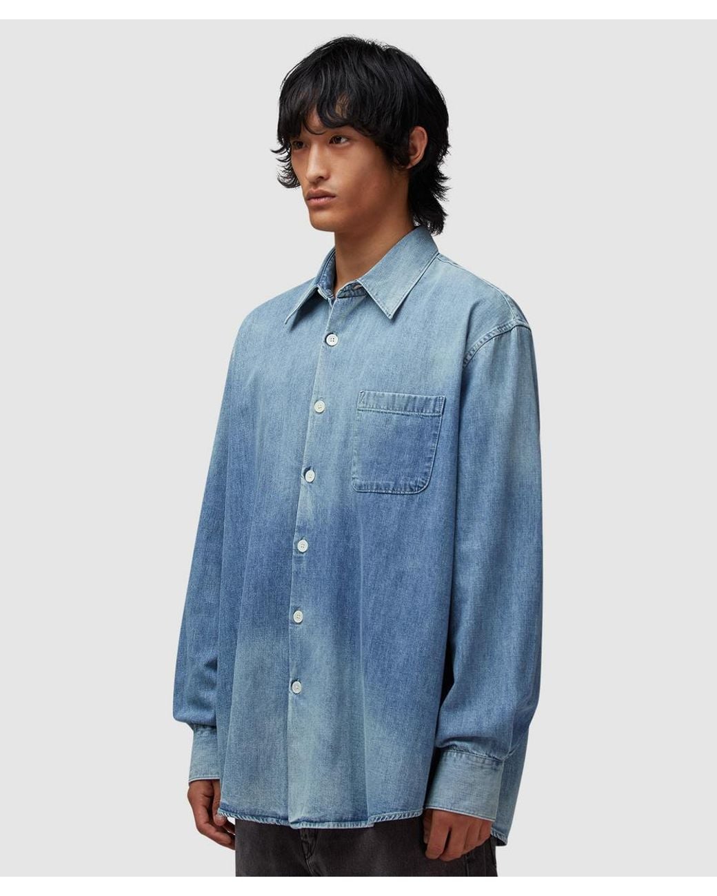 Our Legacy Blue Above Shirt (Cris Wash for men