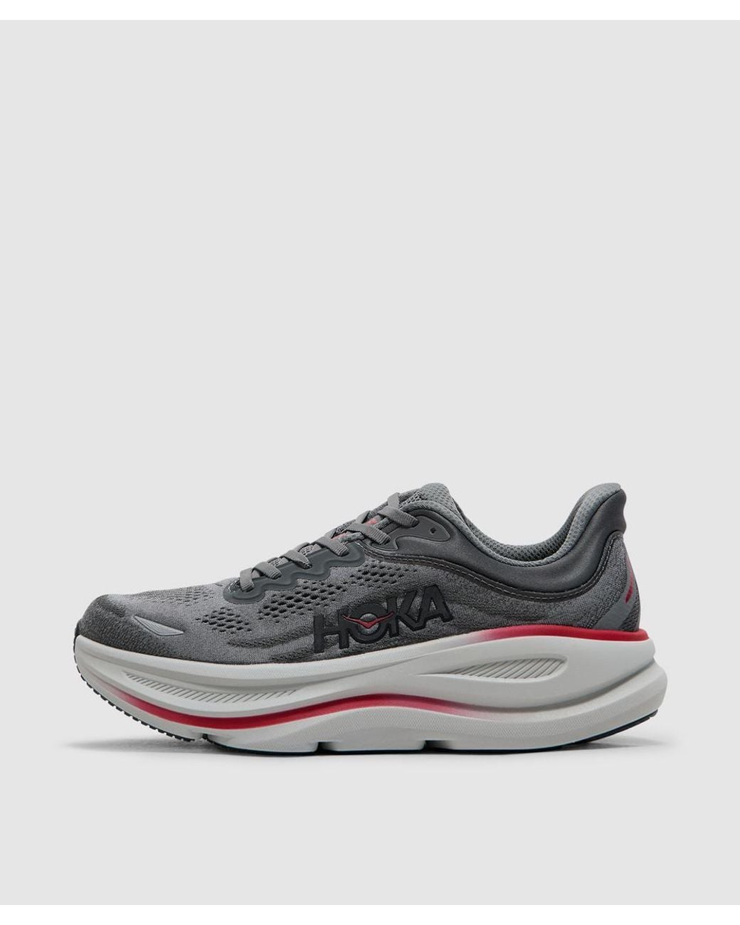 Hoka One One Gray Bondi 9 Sneaker (Satellite Outer Orbit for men