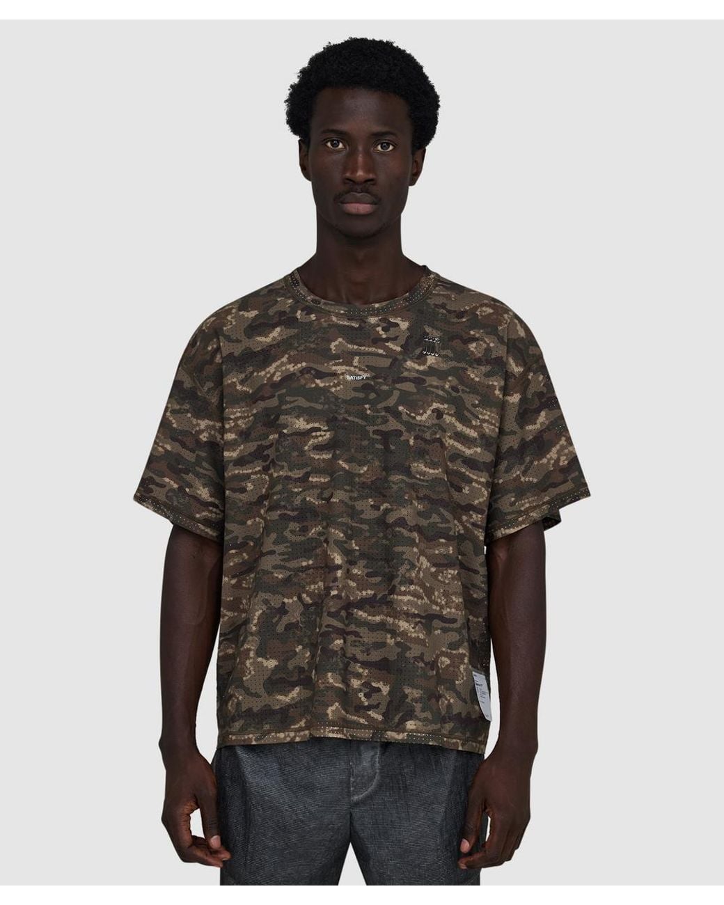 Satisfy Brown Space-O T-Shirt (Camo Overland Trek for men