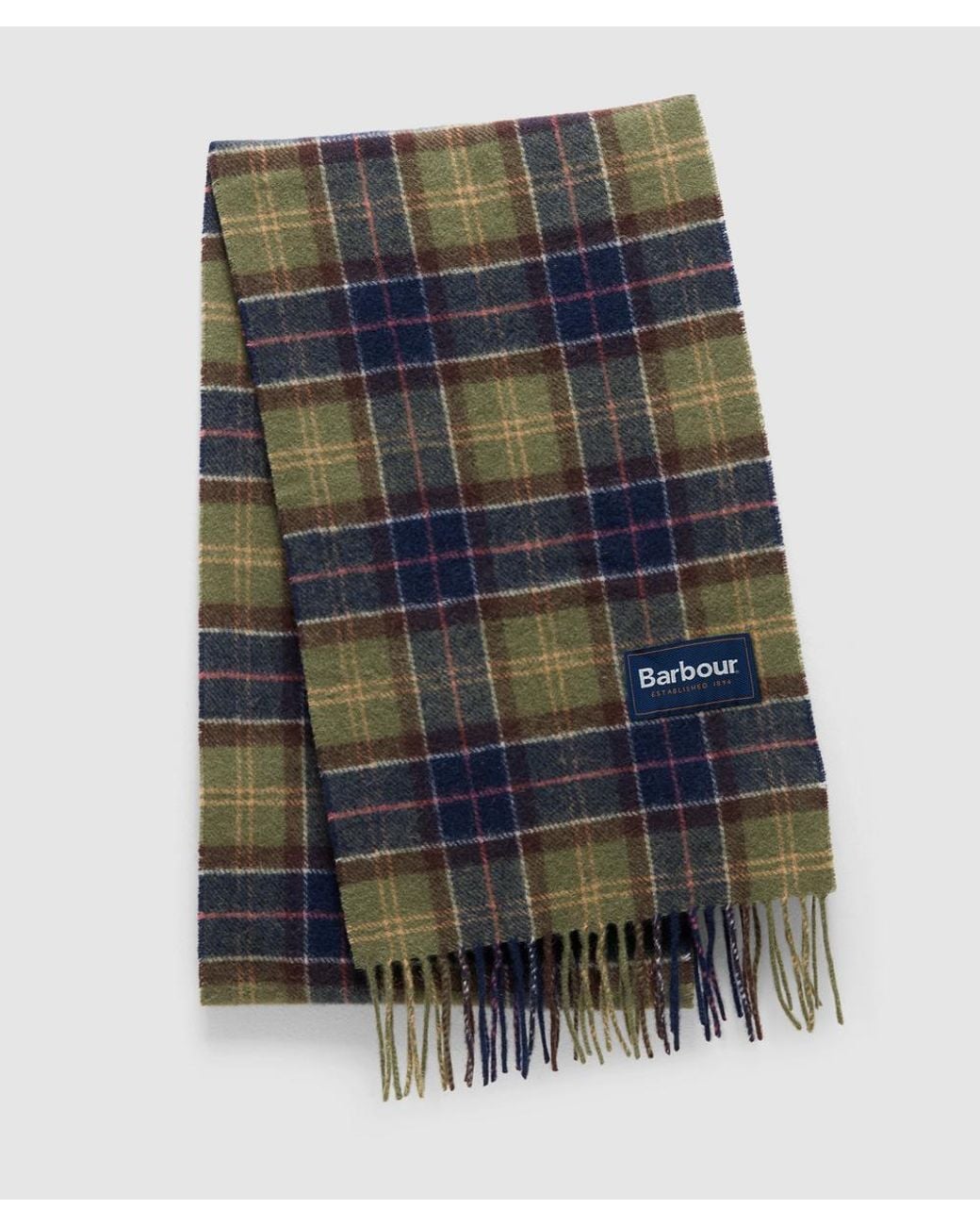 Barbour Multicolor Tartan Lambswool Scarf (Classic