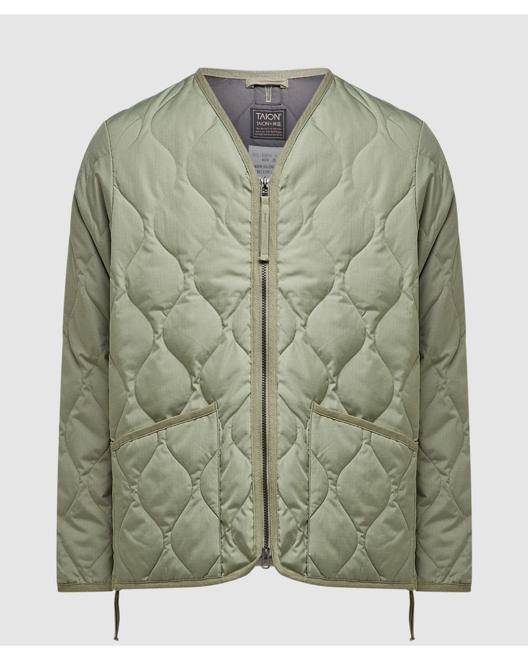 Taion Military Down Jacket in Green for Men Lyst Canada