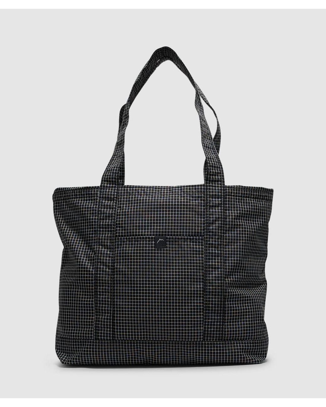 CAYL Black Grid Tote Bag (Grid