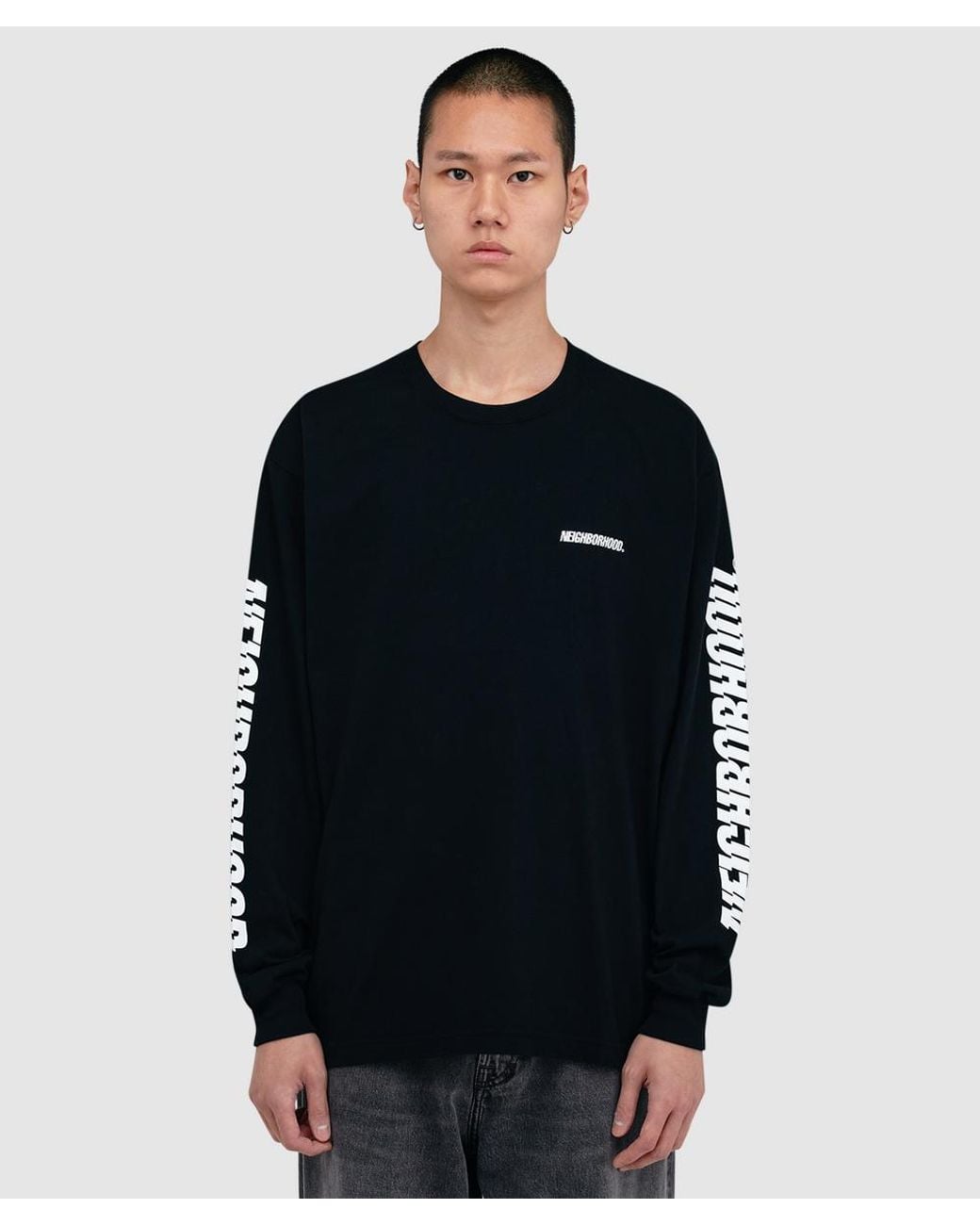 Neighborhood Black Nh Ls-1 T-Shirt for men