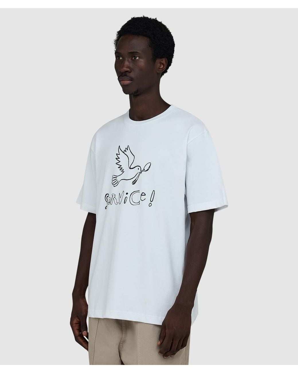 Service Works White Dove T-Shirt for men