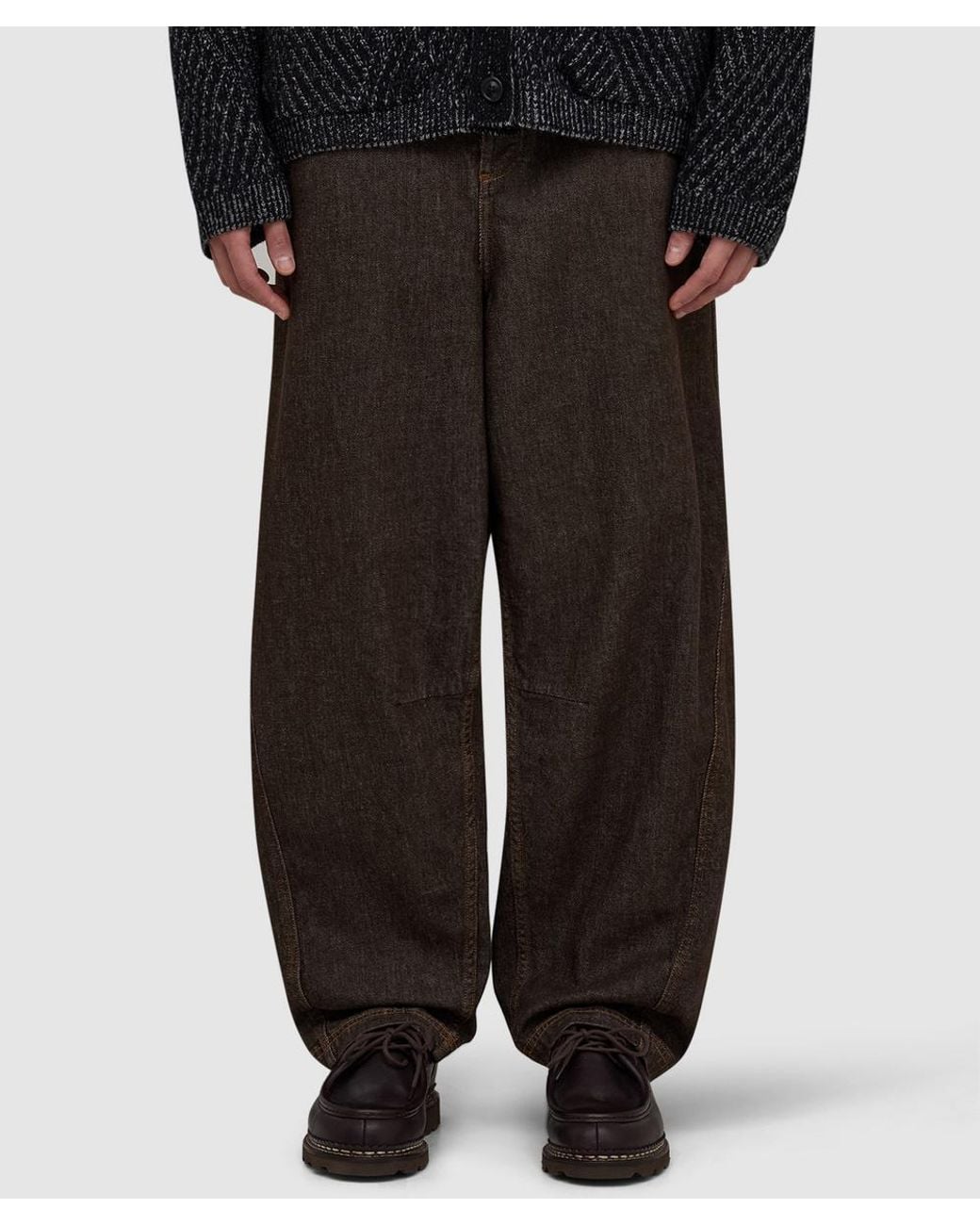 YMC Black Twisted Seam Pant (Soft Denim for men