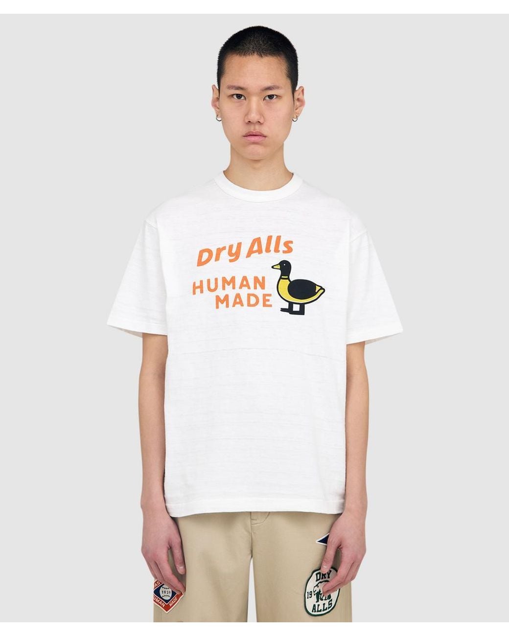 Human Made White Dry Alls Duck T-Shirt for men
