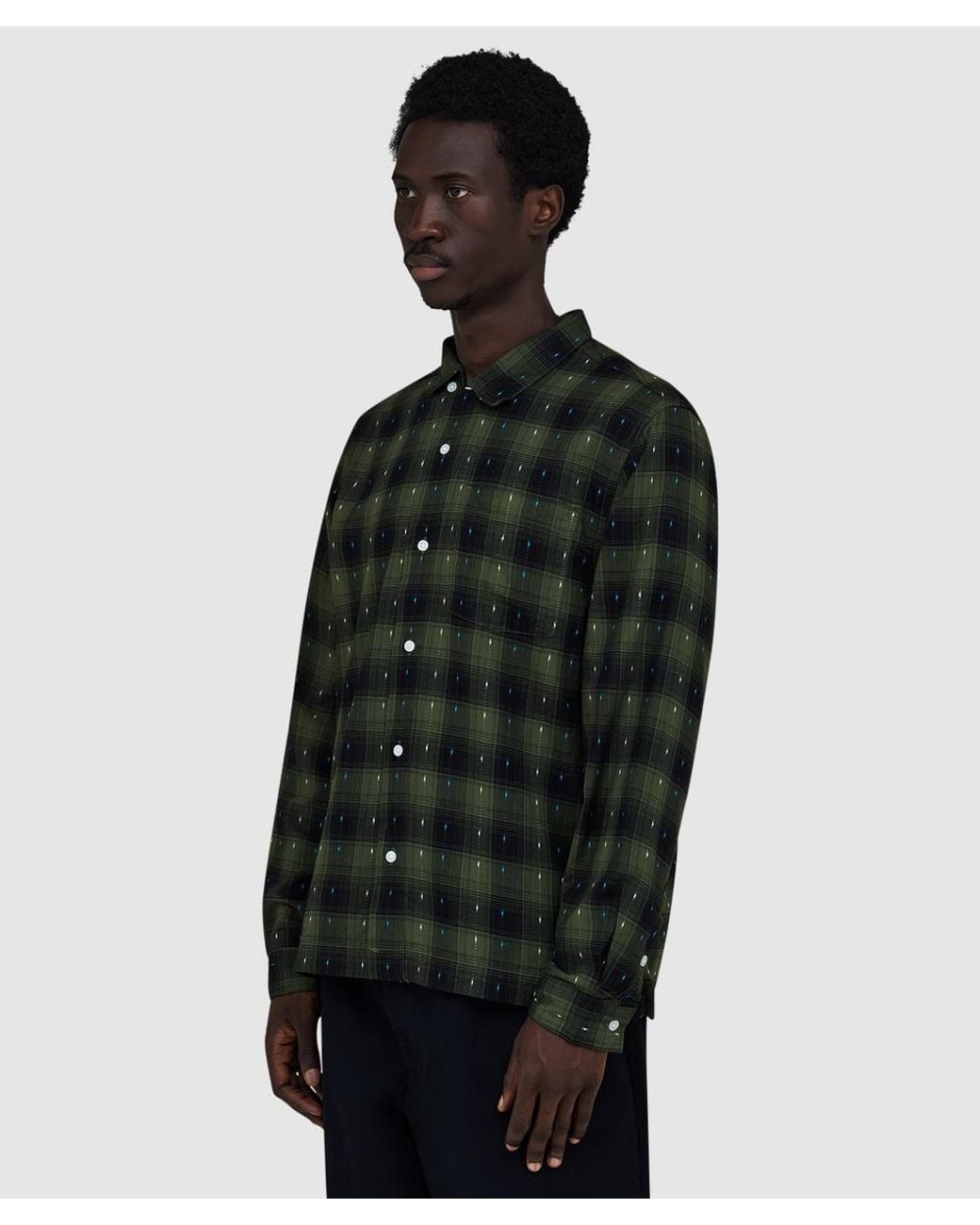 Service Works Black Drag Stitch Resort Shirt for men