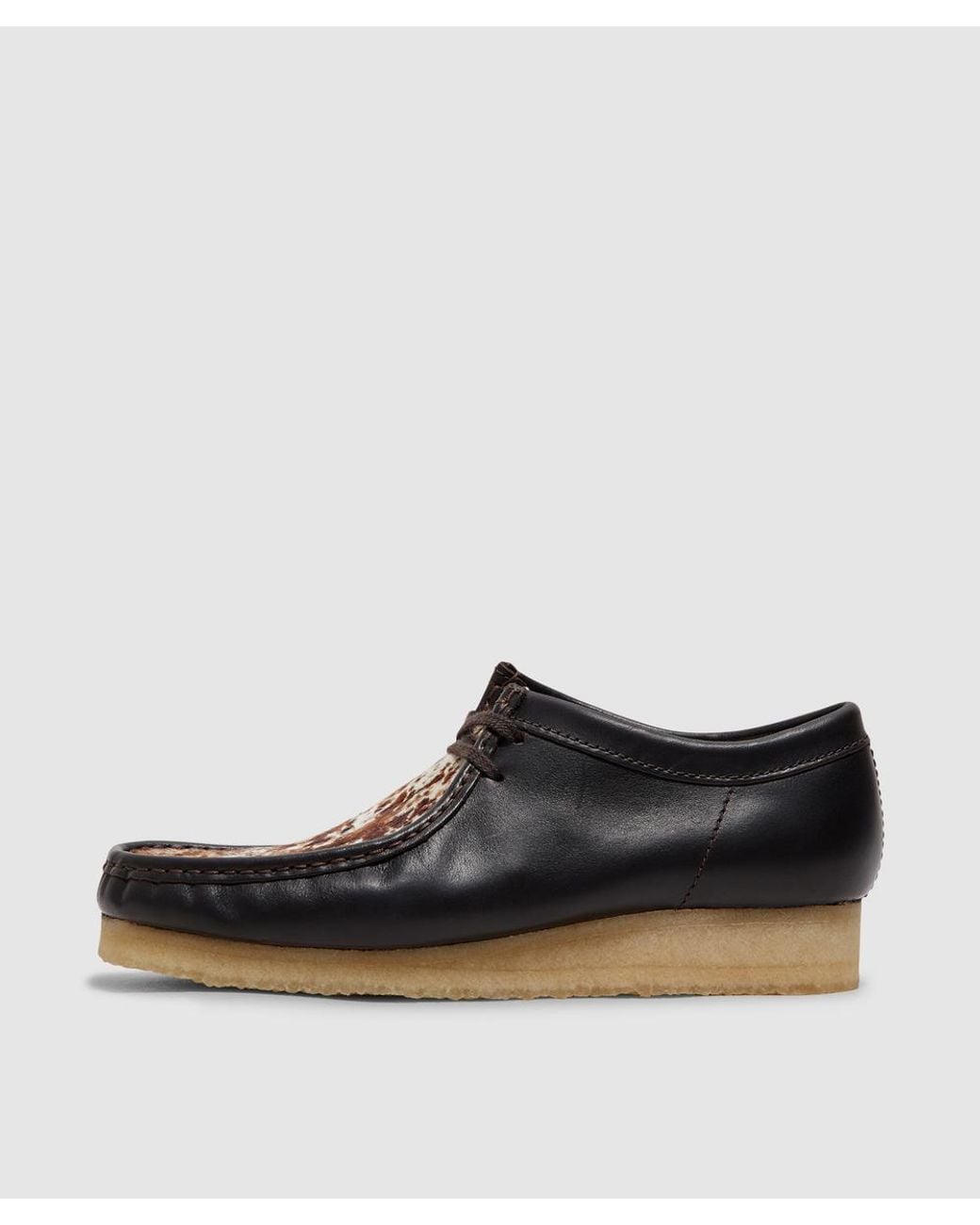 Clarks Black Wallabee Shoe Interest for men