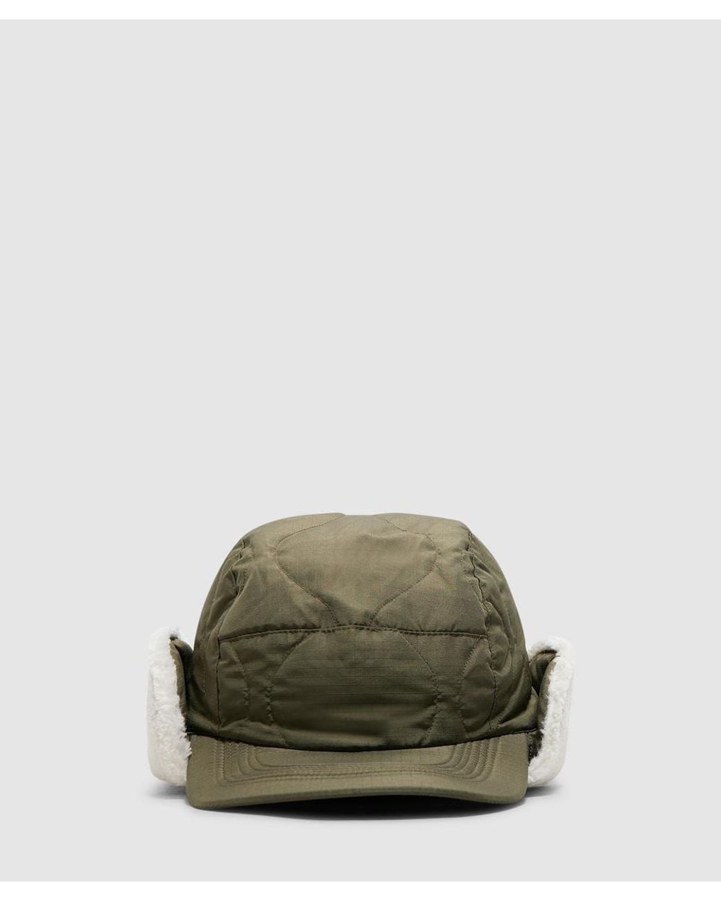 Taion Green X Boa Military Reversible Down Cap (D./Cream