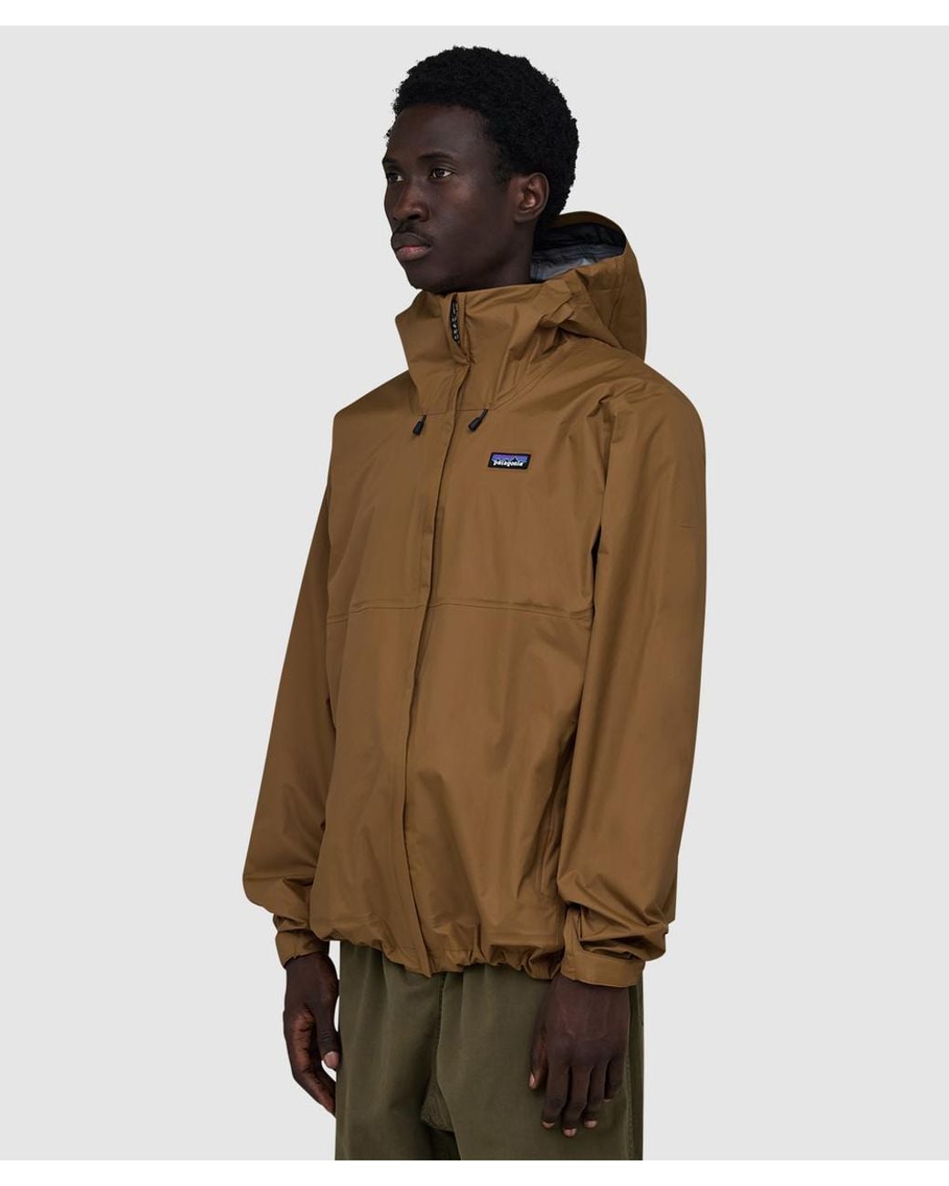 Patagonia Brown Torrentshell 3L Rain Jacket (Deer for men