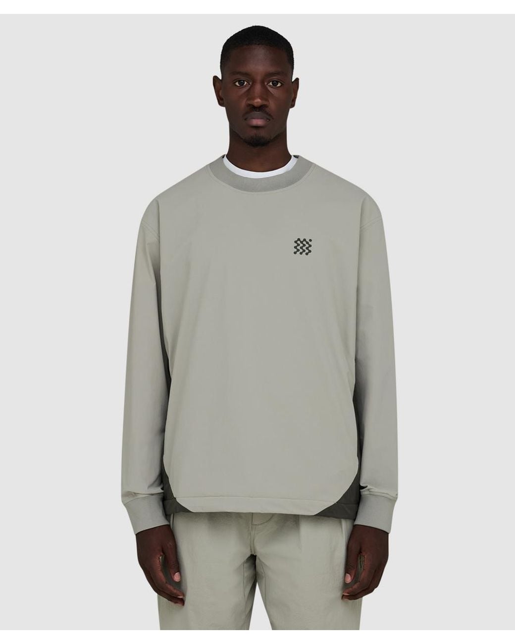 Manors Gray Gailes Windbreaker Sweater (Dune for men