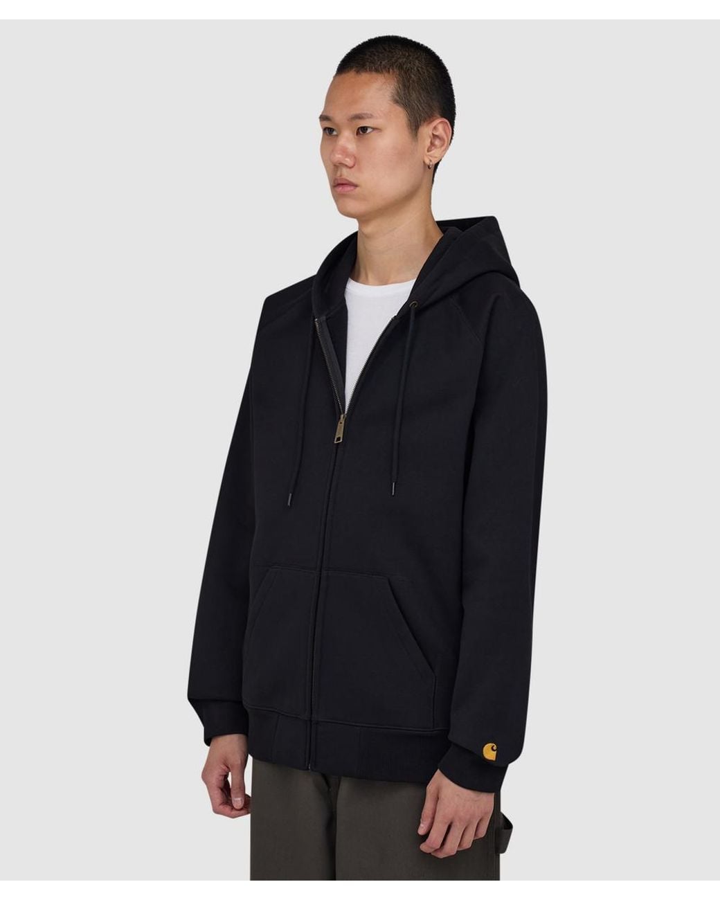 Carhartt Black Chase Zip Hoodie for men