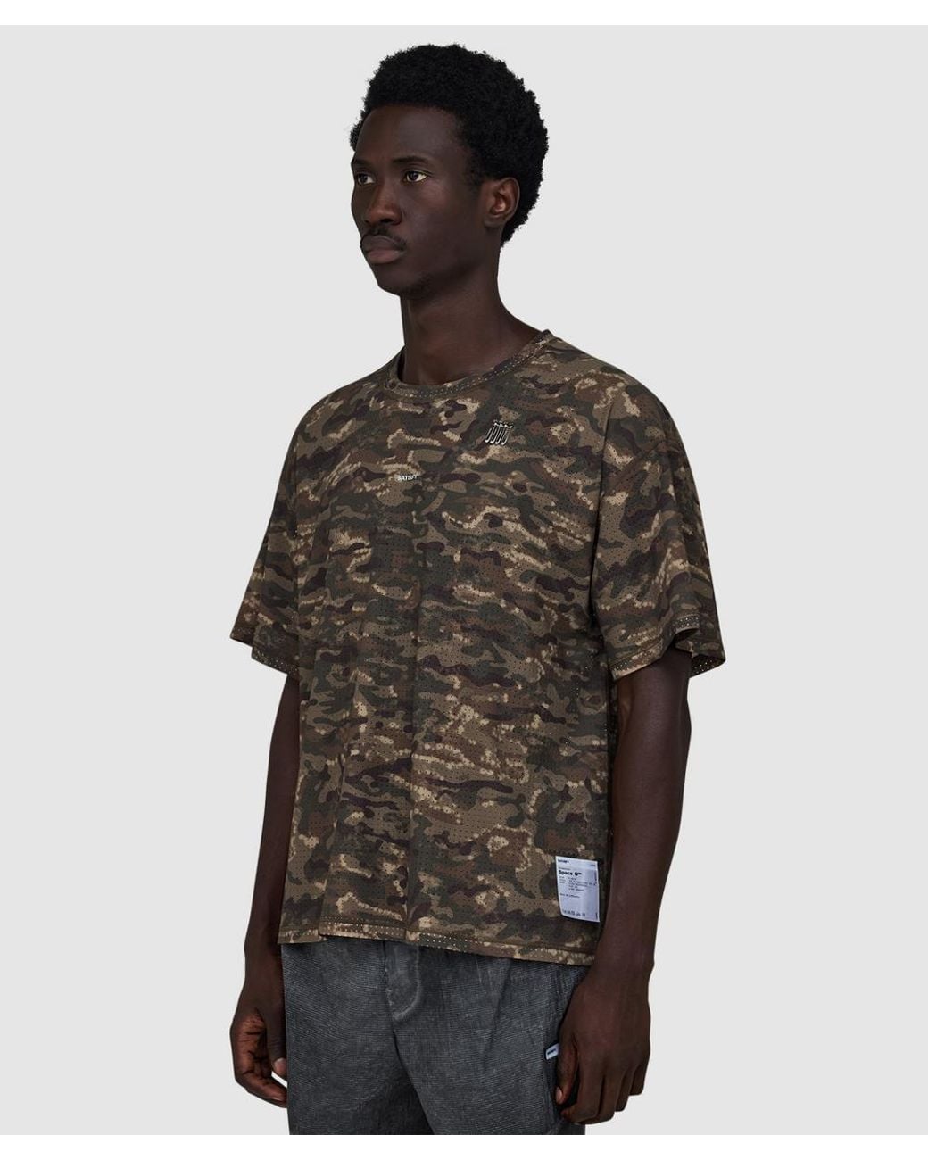 Satisfy Brown Space-O T-Shirt (Camo Overland Trek for men