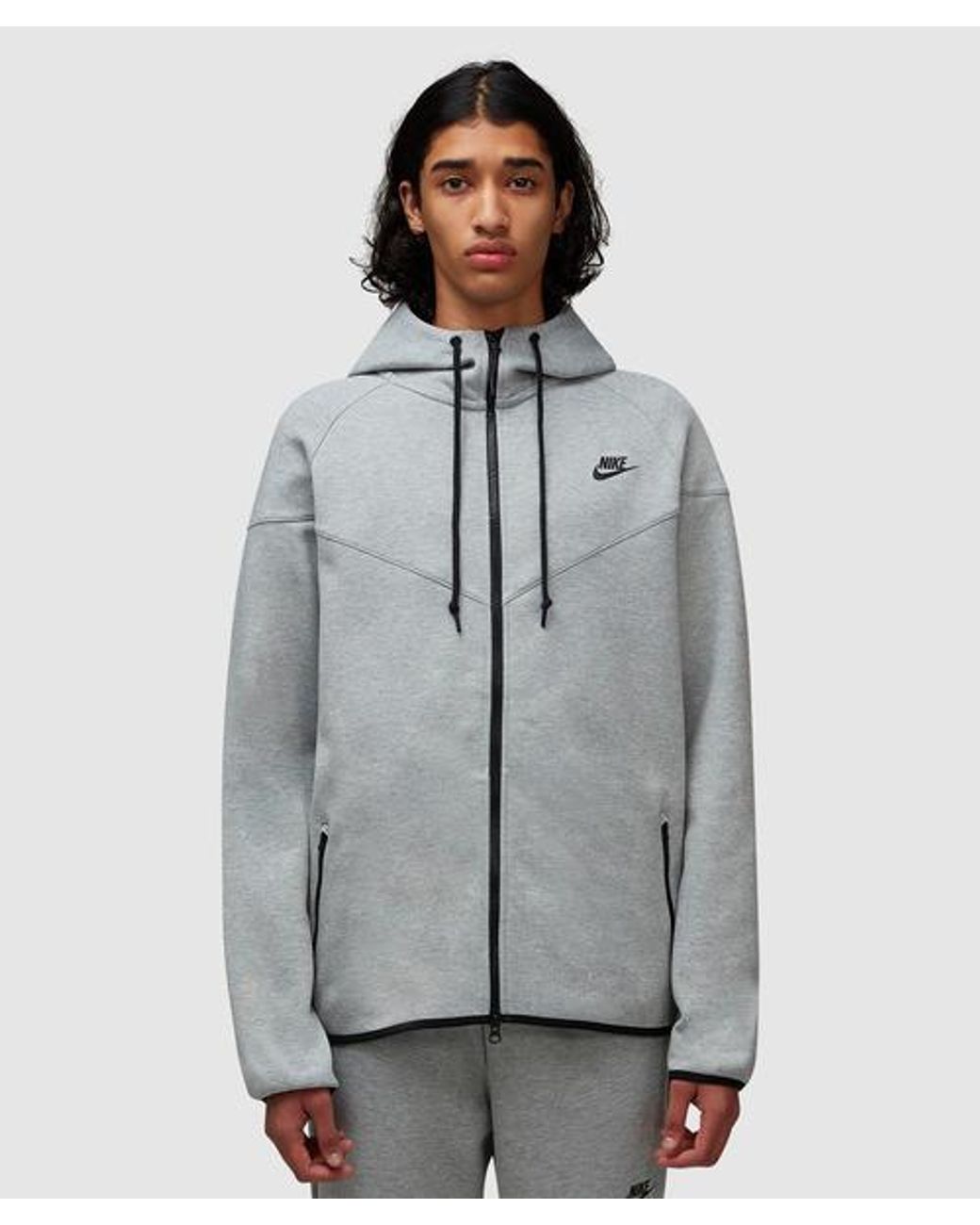 Nike Tech Fleece Og Wind Runner Jacket in Grey for Men | Lyst UK
